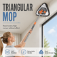 🧹 50% DE RÉDUCTION! 💦 Balai triangulaire – Manche télescopique, microfibre & racloir ✨