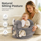 🐻 50% DE RÉDUCTION! 🛋️ Canapé Bébé Cartoon Anti-Roulis – Dossier stable, peluche douce & base antidérapante – Siège sécurisé pour jeux et repos ✨