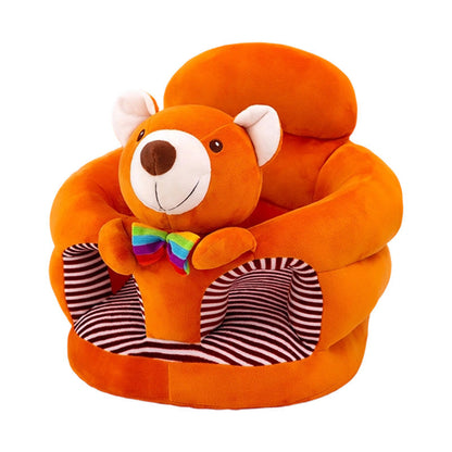 🐻 50% DE RÉDUCTION! 🛋️ Canapé Bébé Cartoon Anti-Roulis – Dossier stable, peluche douce & base antidérapante – Siège sécurisé pour jeux et repos ✨