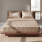 🛏️ 50% DE RÉDUCTION! 💎 Parure de lit satinée – Toucher soyeux, rayures & qualité hôtel ✨🌙