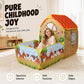⛺ 50% DE RÉDUCTION! 🎪 Tente cabane intérieure pour enfants – Tissu léger, panneaux filet & espace de jeu – Parfaite pour les chambres et salles de jeux ✨
