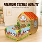 ⛺ 50% DE RÉDUCTION! 🎪 Tente cabane intérieure pour enfants – Tissu léger, panneaux filet & espace de jeu – Parfaite pour les chambres et salles de jeux ✨