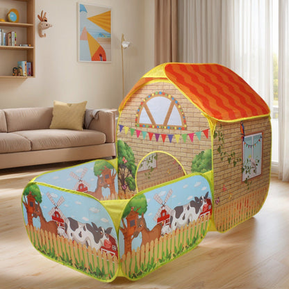 ⛺ 50% DE RÉDUCTION! 🎪 Tente cabane intérieure pour enfants – Tissu léger, panneaux filet & espace de jeu – Parfaite pour les chambres et salles de jeux ✨