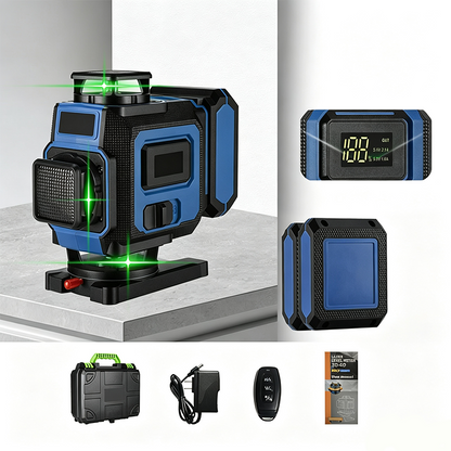 📐 50% DE RÉDUCTION! 🔧 Niveau laser vert 360° – Auto-nivelant, précis & robuste – Idéal pour chantier ✨