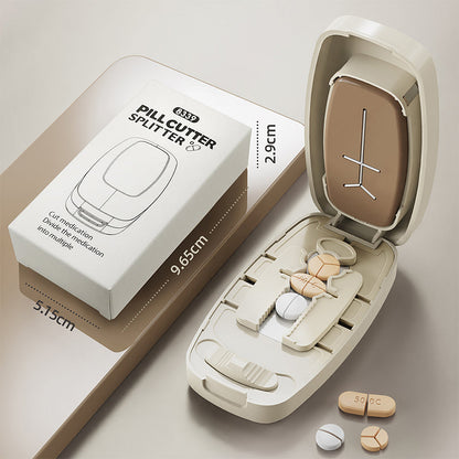 💊 50% DE RÉDUCTION! ✂️ Coupe-comprimés portable – Lame protégée & découpe précise ✨