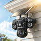 📹 60% DE RÉDUCTION! ☀️ Caméra solaire 360° – Triple objectif & IP67 – Sécurité sans fil 🏠