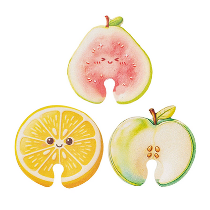 🍋 50% DE RÉDUCTION! 🧽 Éponge fruit cartoon – Se gonfle à l'eau, anti‑graisse & sans rayures ✨