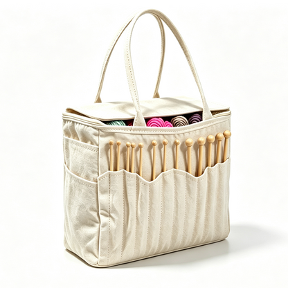 🧵 50% DE RÉDUCTION! 🧶 Sac de rangement couture – Compartiments pour aiguilles & poches intérieures ✨