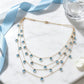 💎 50% DE RÉDUCTION! ✨ Collier multi-rangs – Cristal & élégant pour femme 💖