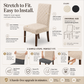 🪑 50% DE RÉDUCTION! 🛋️ Housse de chaise extensible – Élastique & ajustable pour tous les sièges ✨