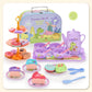 🍵 50% DE RÉDUCTION! 🦄 Set théière enfant – 17 pièces, portable & imaginaire ✨