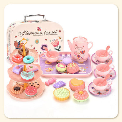 🍵 50% DE RÉDUCTION! 🦄 Set théière enfant – 17 pièces, portable & imaginaire ✨