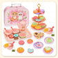 🍵 50% DE RÉDUCTION! 🦄 Set théière enfant – 17 pièces, portable & imaginaire ✨