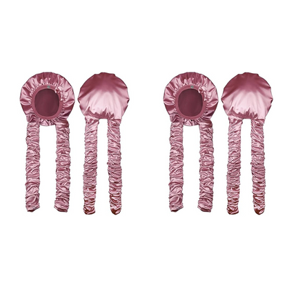 🌙 50% DE RÉDUCTION! 🎀 Bonnet satin – Protecteur, sans chaleur & idéal pour boucles ✨