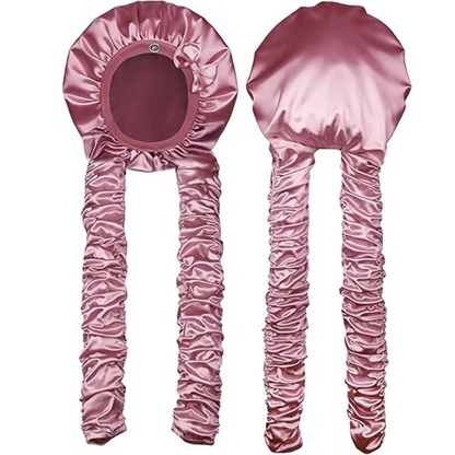 🌙 50% DE RÉDUCTION! 🎀 Bonnet satin – Protecteur, sans chaleur & idéal pour boucles ✨