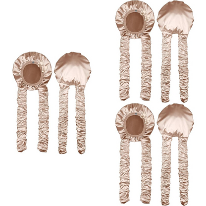 🌙 50% DE RÉDUCTION! 🎀 Bonnet satin – Protecteur, sans chaleur & idéal pour boucles ✨