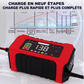 🔋 50% DE RÉDUCTION! ⚡ Chargeur batterie 12V – 9 étapes, réparation par impulsions & écran LCD 🚗