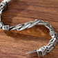 📿 50% DE RÉDUCTION! ✨ Bracelet mantra rétro – Six syllabes, argent vintage & double chaîne ✨
