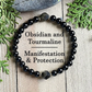 📿 50% DE RÉDUCTION! ⚫ Bracelet obsidienne – Naturel, élégant & protecteur ✨