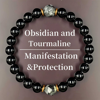 📿 50% DE RÉDUCTION! ⚫ Bracelet obsidienne – Naturel, élégant & protecteur ✨