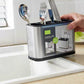 🍴 60% DE RÉDUCTION! 🥄 Porte‑couverts inox – 4 compartiments, drainage intégré & compact ✨