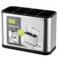 🍴 60% DE RÉDUCTION! 🥄 Porte‑couverts inox – 4 compartiments, drainage intégré & compact ✨