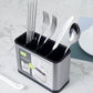 🍴 60% DE RÉDUCTION! 🥄 Porte‑couverts inox – 4 compartiments, drainage intégré & compact ✨