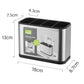 🍴 60% DE RÉDUCTION! 🥄 Porte‑couverts inox – 4 compartiments, drainage intégré & compact ✨