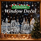 🎄 50% DE RÉDUCTION! ✨ Autocollants village de Noël – Décoratifs, festifs & faciles à poser ✨