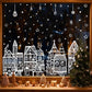 🎄 50% DE RÉDUCTION! ✨ Autocollants village de Noël – Décoratifs, festifs & faciles à poser ✨