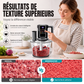 🍳 50% DE RÉDUCTION! ⚡ Robot culinaire 3L – 500W, bol verre trempé & 9 modes ✨