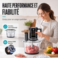 🍳 50% DE RÉDUCTION! ⚡ Robot culinaire 3L – 500W, bol verre trempé & 9 modes ✨
