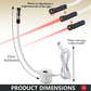 🧵 50% DE RÉDUCTION! 🔦 Guide laser pour machine à coudre – Magnétique, 3 lentilles & bras 360° – Précision absolue ✨