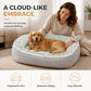 🛏️ 50% DE RÉDUCTION! 🐾 Lit pour animaux – Mousse de soutien & double texture respirante ✨