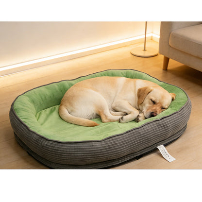🛏️ 50% DE RÉDUCTION! 🐾 Lit pour animaux – Mousse de soutien & double texture respirante ✨