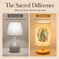 🪔 50% DE RÉDUCTION! 🕯️ Lampe bois Vierge Marie – Douce, décorative & apaisante ✨