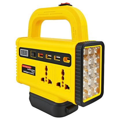 🔌 50% DE RÉDUCTION! 💡 Onduleur portable – Avec lampe LED & usage polyvalent ✨