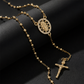 📿 50% DE RÉDUCTION! ✝️ Collier chapelet doré – Croix, perles & intemporel ✨