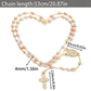 📿 50% DE RÉDUCTION! ✝️ Collier chapelet doré – Croix, perles & intemporel ✨
