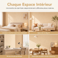 🏠 50% DE RÉDUCTION! 🎨 Papier peint texturé 3D – Épaissi & autocollant pour murs ✨