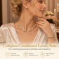 💎 50% DE RÉDUCTION! 👑 Parure 4 pièces cœur – Plaqué or, strass & élégante ✨
