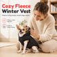 🐕 50% DE RÉDUCTION! 🧥 Manteau à capuche – Harnais intégré, chaud & coupe‑vent ✨