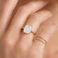 💍 50% DE RÉDUCTION! ❄️ Bague élégante – Sertissage coussin & taille glace ✨