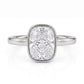 💍 50% DE RÉDUCTION! ❄️ Bague élégante – Sertissage coussin & taille glace ✨