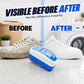 🧼 50% DE RÉDUCTION! 👟 Brosse à chaussures tout‑en‑un – Nettoyant intégré & pratique ✨