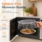 🍽️ 50% DE RÉDUCTION! 🫙 Cloche micro-ondes empilable – Anti-éclaboussures & conservation ✨