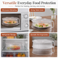 🍽️ 50% DE RÉDUCTION! 🫙 Cloche micro-ondes empilable – Anti-éclaboussures & conservation ✨