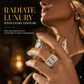 💍 50% DE RÉDUCTION! ✨ Bague de fiançailles zircone – Taille marquise & éclat royal 🌸