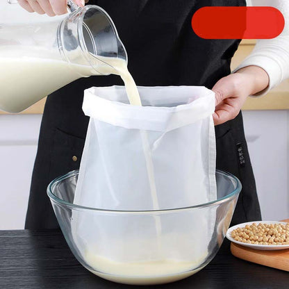 🥛 ACHETEZ 1, OBTENEZ 1 GRATUIT! 🌿 Sac filtrant alimentaire – Nylon, maille haute densité & réutilisable ✨