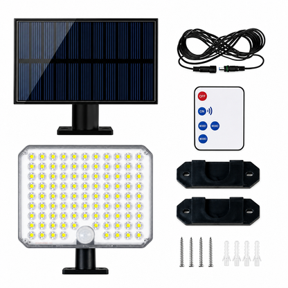 ☀️ 50% DE RÉDUCTION! 💡 Lampe solaire murale – Détecteur, télécommande & 3 modes ✨